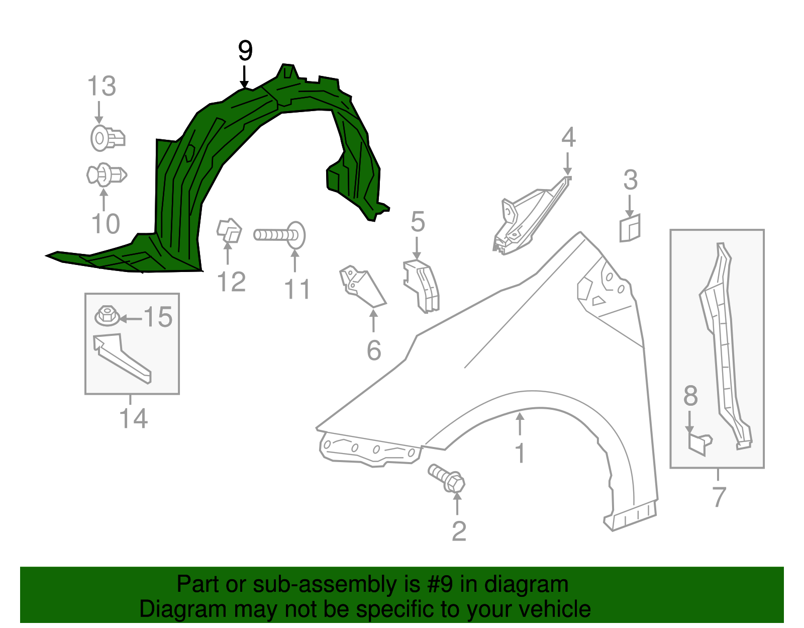 Fender Liner - Toyota (53875-47090)