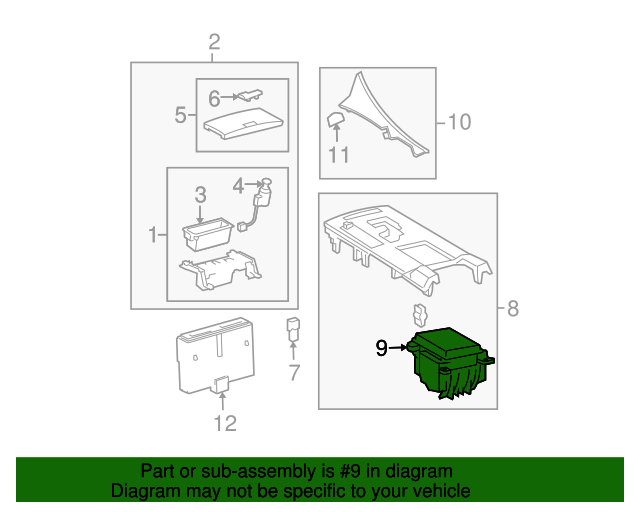 5562053020B0 Cup Holder 20092015 Lexus MyLexusParts