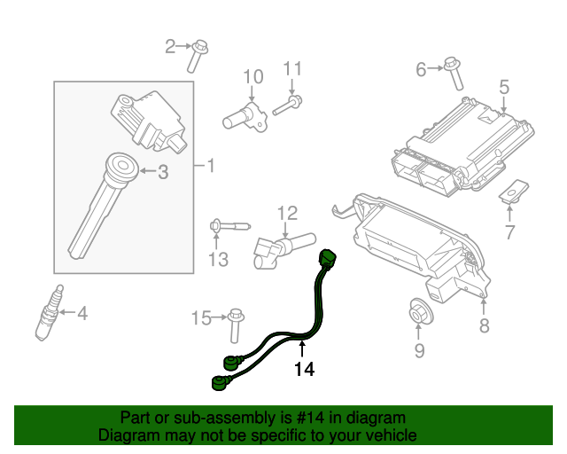 20212023 Ford OEM Knock Sensor ML3Z12A699B Ford Parts Center