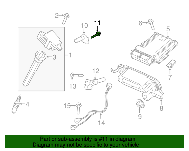 W503275S437 Camshaft Sensor Bolt 20102024 Ford Ford Parts Direct