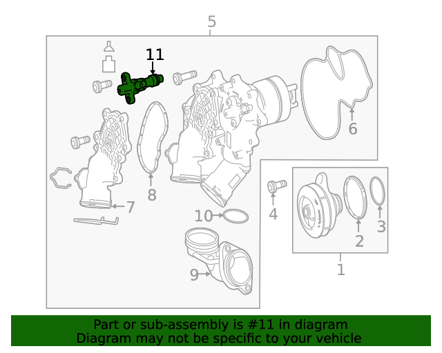 1772003900 Coolant Temp Sensor 20152021 MercedesBenz Mercedes
