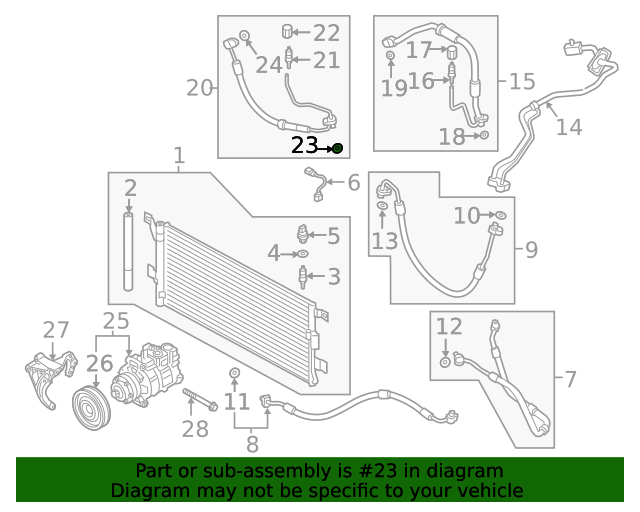 2013 2014 2015 2016 Audi S5 //Audi S4 V6 3.0L 3.0 New AC A//C Suction Line Fits