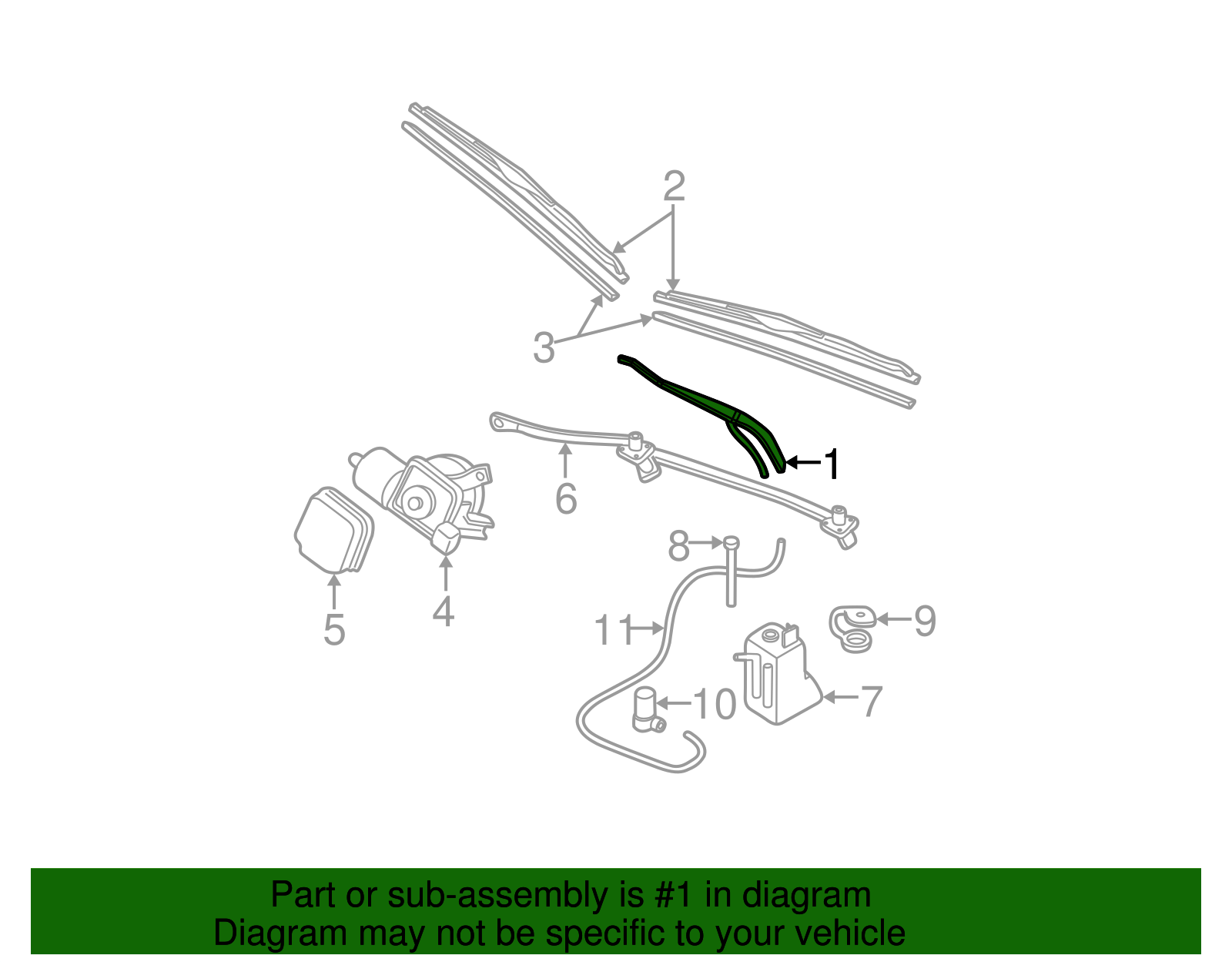 Wiper Arm - GM (25713948)