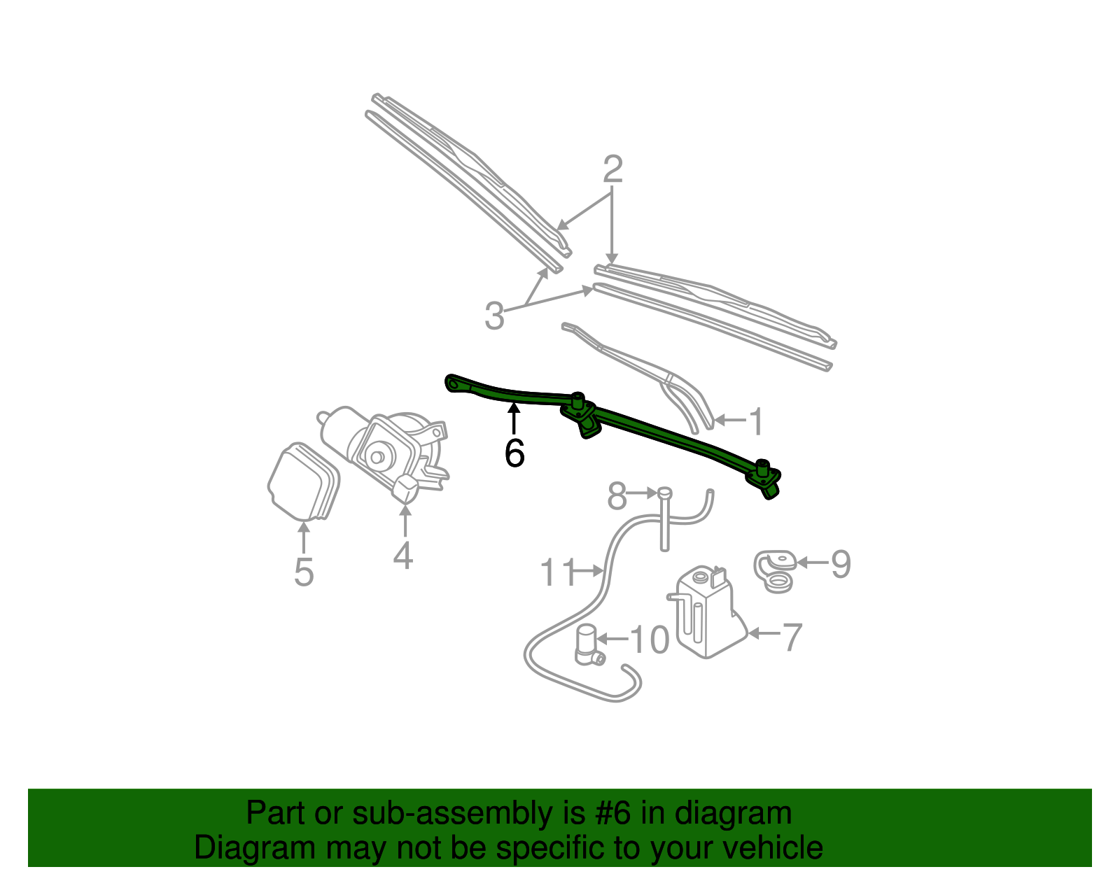 Wiper Transmission - GM (25699237)