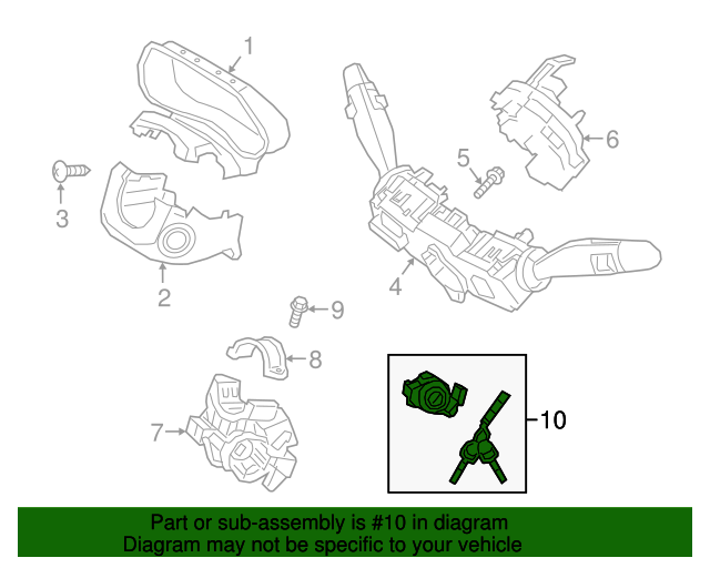 20182020 Hyundai Elantra GT Ignition Lock Cylinder 81905G3120 OEM