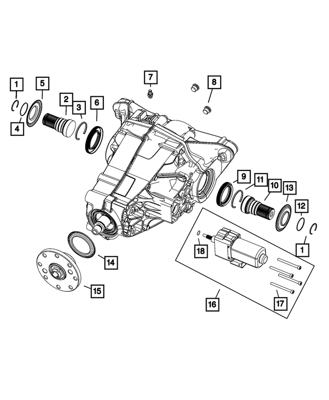 68546981AA Axle Output Shaft, Left 20222023 Jeep Auto Parts MOPAR