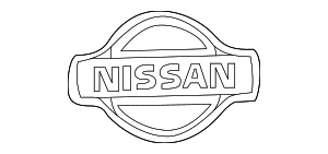OEM Nissan Pathfinder Front Radiator Grille Emblem – Chrome, 1999-2001, 62890-2W300