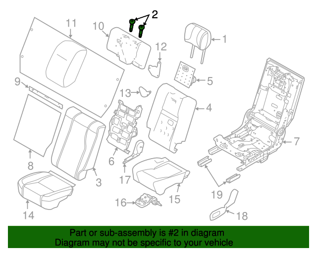 Genuine Headrest Guide for 20132022 Land Rover Land Rover Part