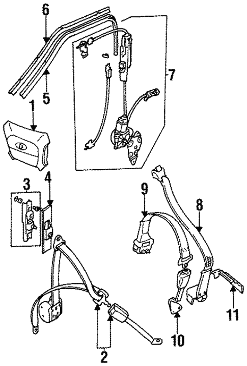 Passive Restraints for 1991 Jaguar XJ6 #0