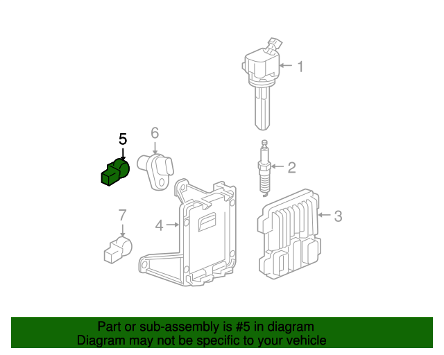 20042007 GM Engine Camshaft Position Sensor 12584516 GM Parts Center