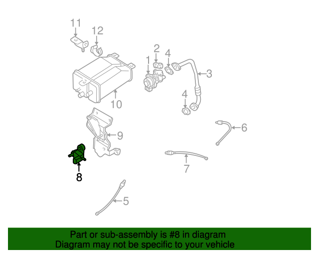 14774AA471 Solenoid Valve 19932005 Subaru World OEM Parts Subaru