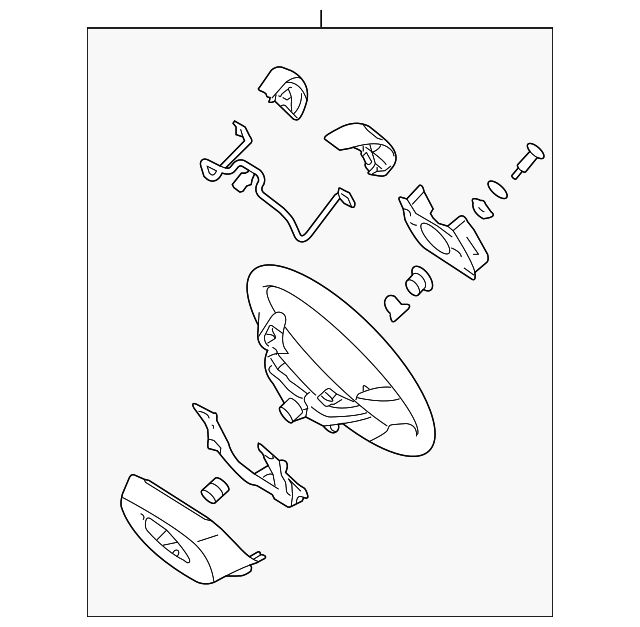 20092012 Hyundai Elantra Steering Wheel 561102L0004X OEM Parts Online