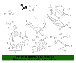 2006-2024 Audi Lower Control Arm Adjust Bolt WHT-000-228 | OEM Parts Online