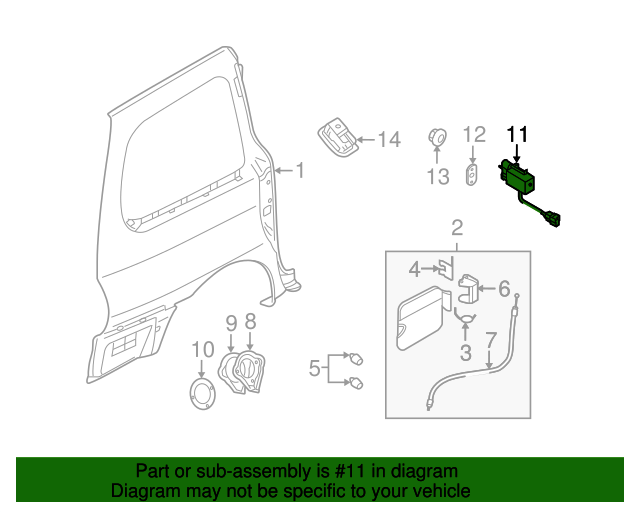 0K55242470A Lock Actuator 20032005 Kia Sedona Kia.Parts Store