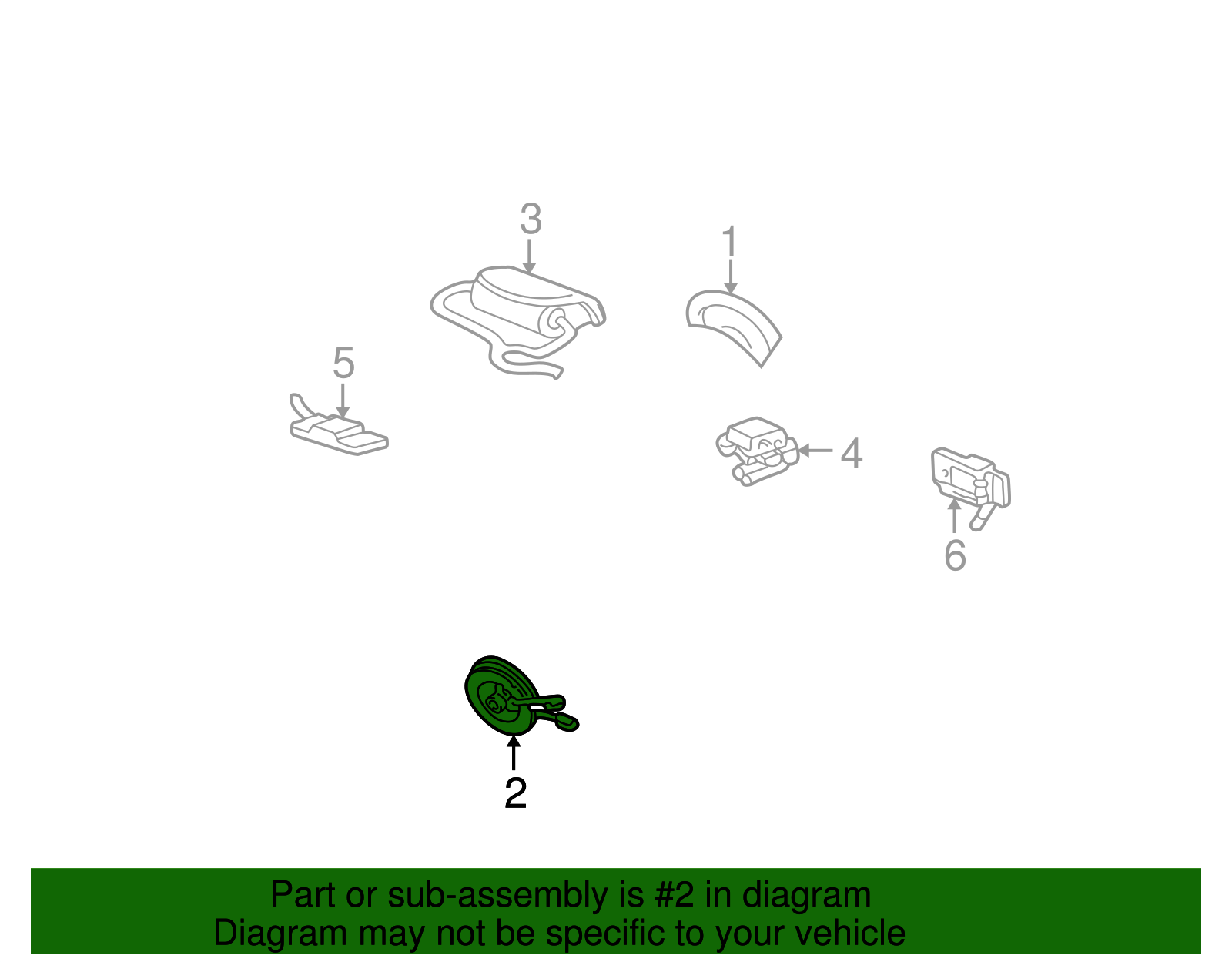Clock Spring - Ford (YF1Z-14A664-AA)