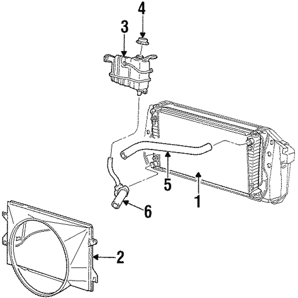 Lower Hose - Ford (YL7Z-8286-A)