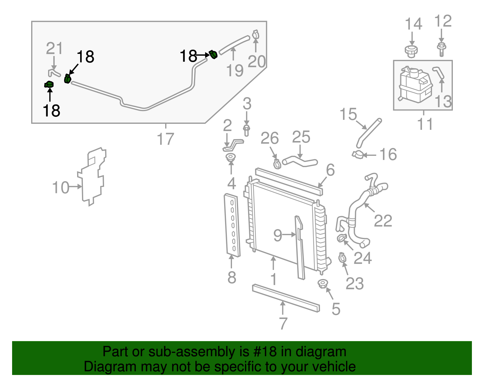Multi-Purpose Hose Clamp - GM (11570614)