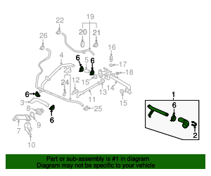 2004-2007 Volkswagen Touareg Upper Hose 7L6-122-101-C | VW Parts Vortex