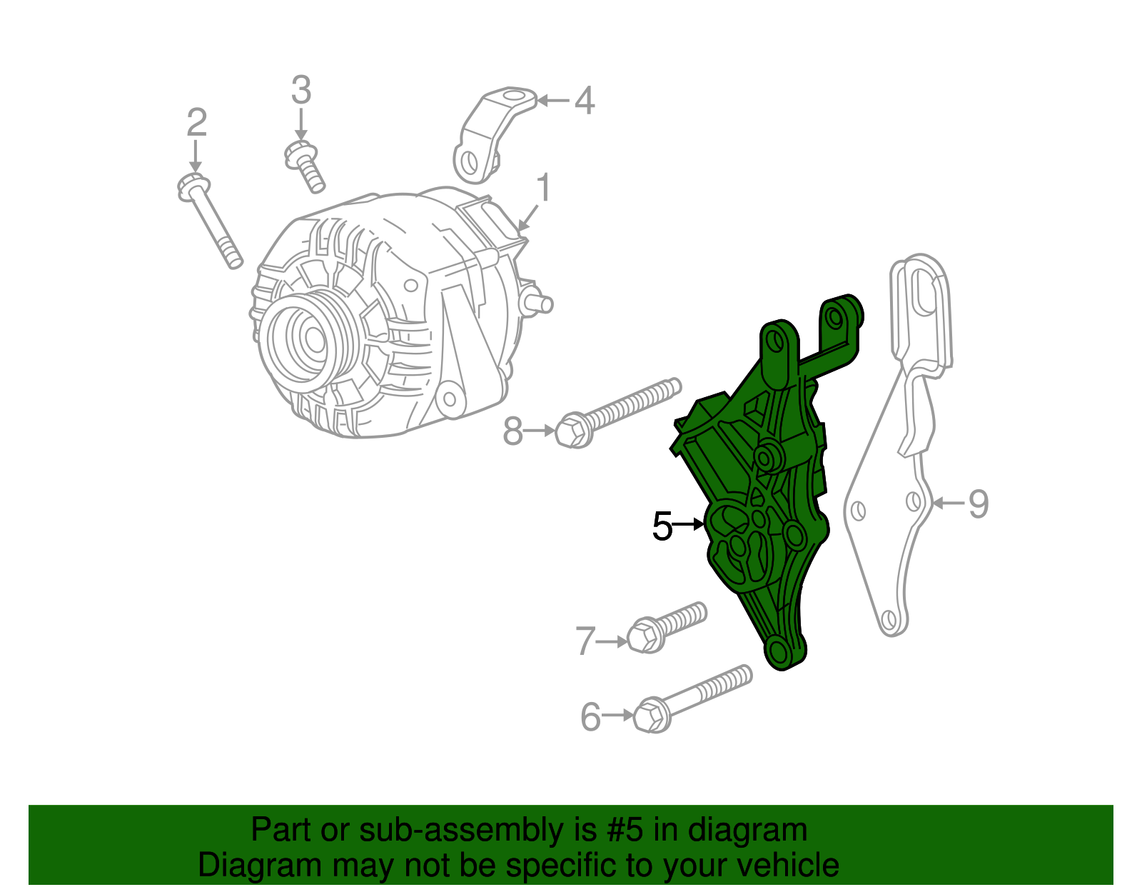 Alternator Bracket - GM (12567695)
