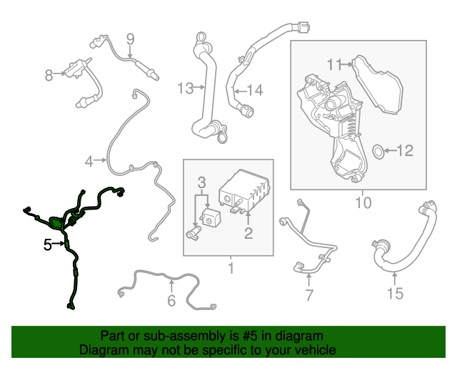 20132016 Ford OEM Vapor Canister Purge Solenoid CV6Z9D289T OEM