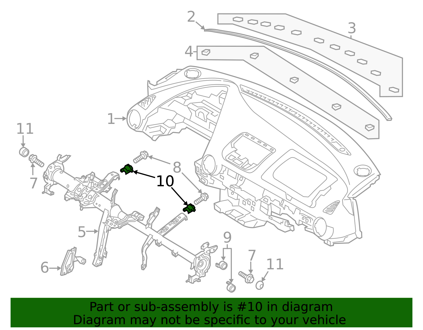 Reinforced Beam Spacer - Scion (55315-WB001)