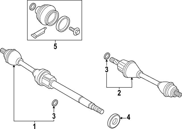 Genuine Axle Shaft Ex for 2021-2023 Volvo | Part# 36013244 | Over  
