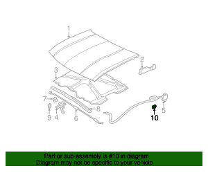 15735963 - Hood Bumper 1999-2009 GM | GMC Parts Canada