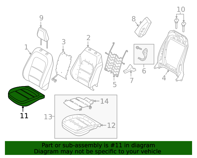 Genuine OEM Ford Part Seat Cover LJ6Z7862900BD Genuine OEM Ford