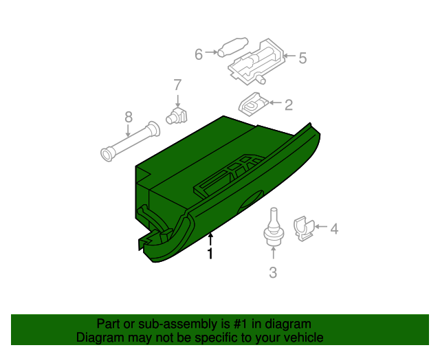 20022008 Mini Cooper Glove Box 51166959970 Mini Parts Direct
