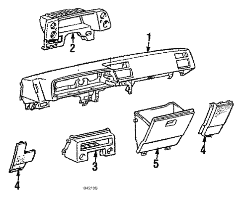 Instrument Panel for 1986 Toyota Corolla #0