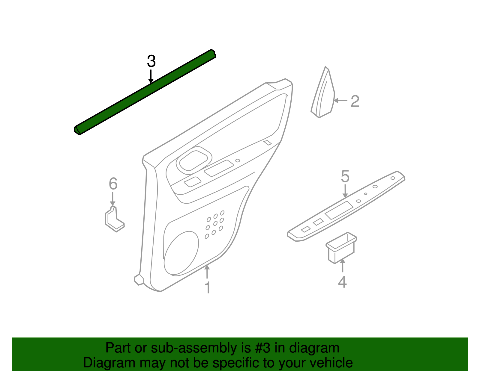 Belt Weather-Strip - Ford (YL8Z-7825825-BA)