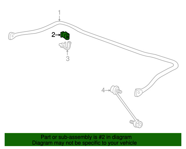 Genuine BMW 31351135805 Stabilizer Bar Rubber Mount FREE