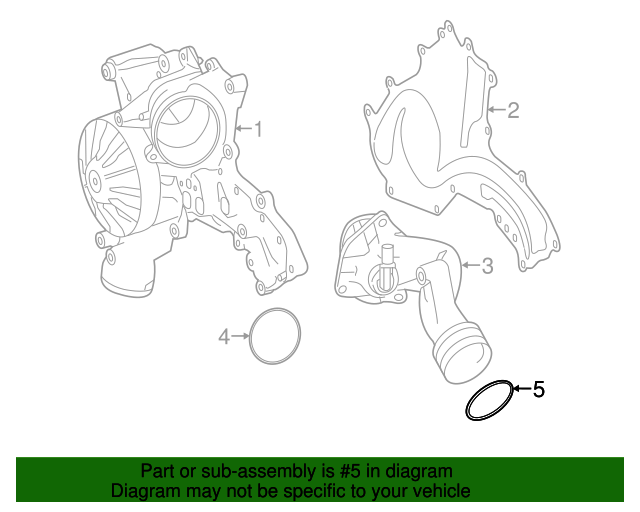 20112020 MercedesBenz Thermostat Unit Seal 2782010280 OEM Parts