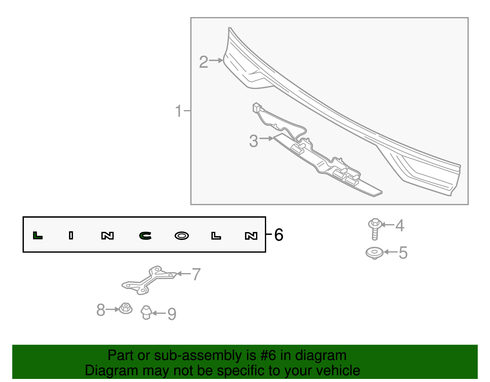 Nameplate - Ford (GD9Z-9942528-E)