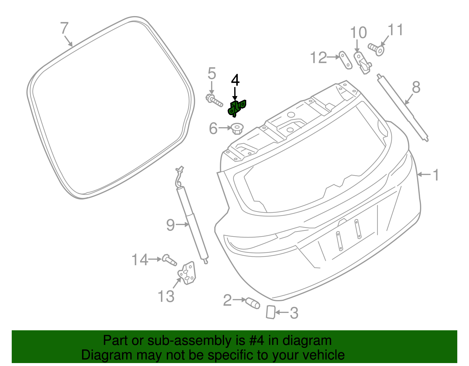 Hinge - Ford (GJ7Z-7842900-A)