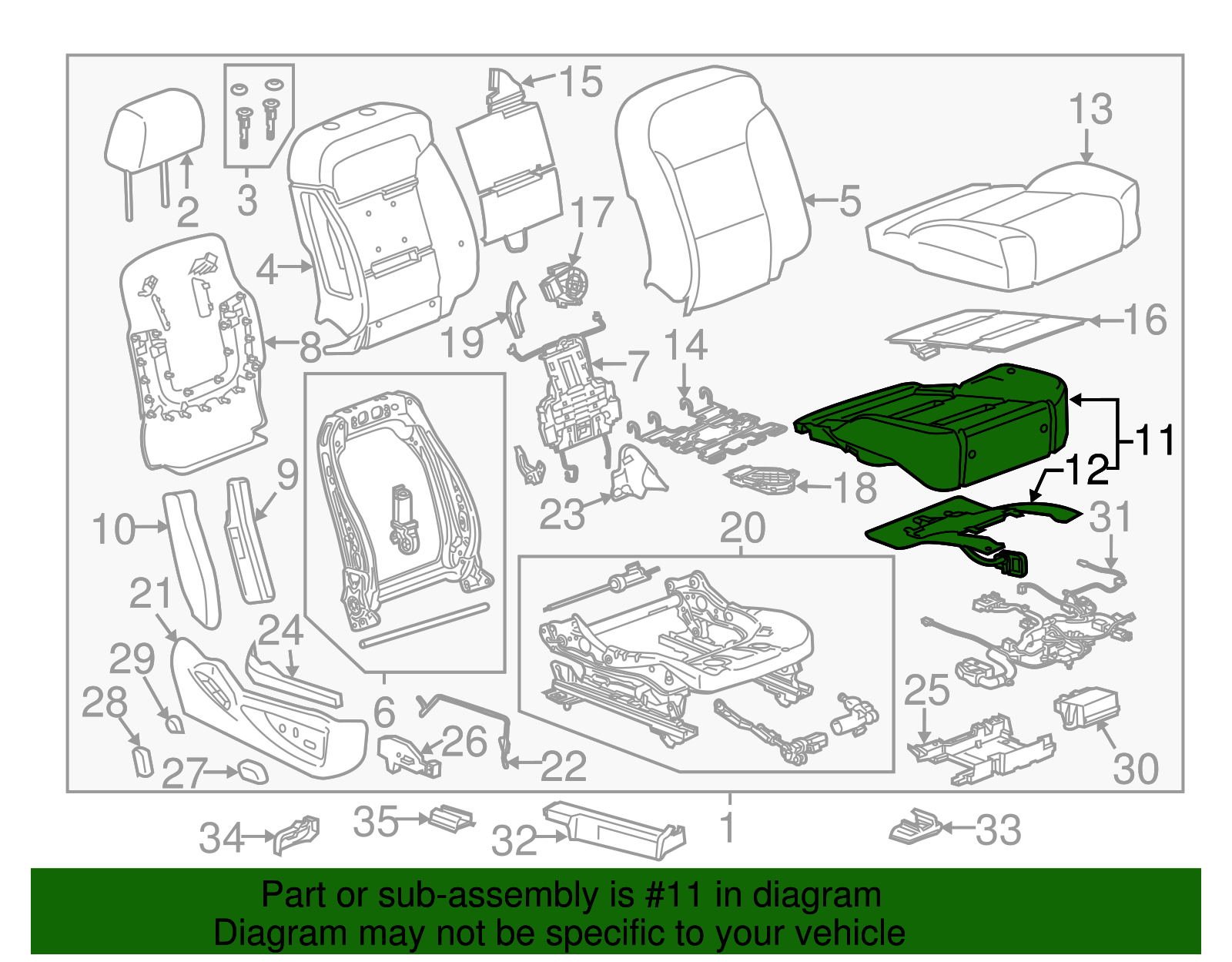 2014-2017 GM Front Passenger Presence Module 84768518 | OEM Parts Online