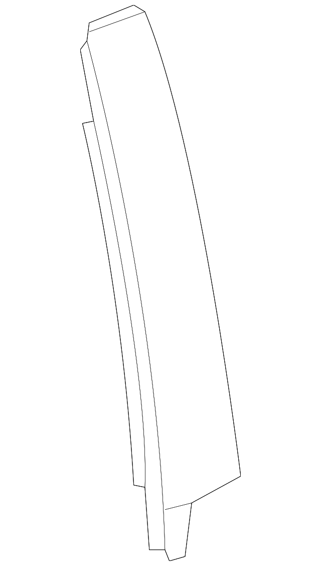 84901304 Front Passenger Side Door Window Frame Rear Applique 2019