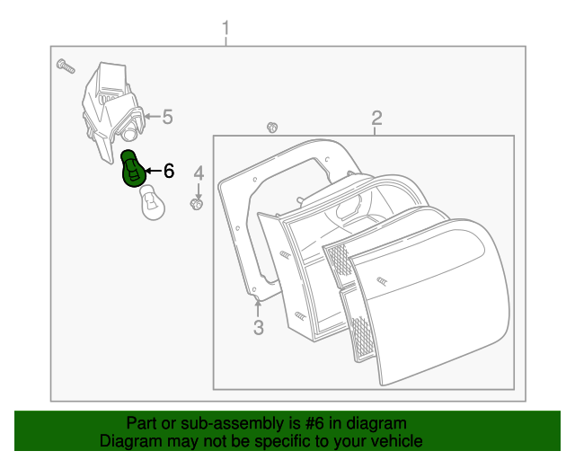 19951997 Mazda Millenia Brake Light Bulb 0000111157
