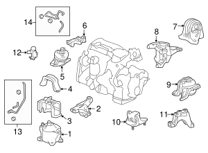 Used OEM Vacuum Switch Valve For 2003-2017 Honda Accord 2.4L - Part #50931-SDA-A01