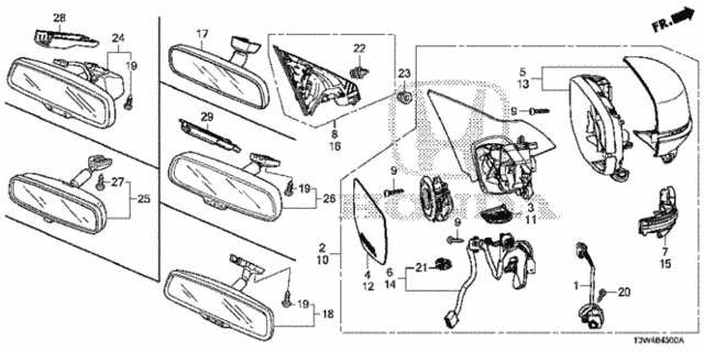 Mirror for 2015 Honda Accord #0