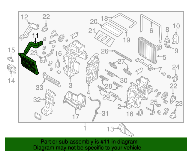 20172020 Kia Optima Heater Core 97138A8000