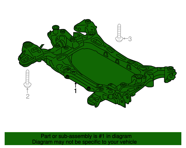 62410J5000 Engine Cradle 20182023 Kia Stinger Kia.Parts Store