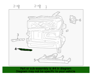 2019-2020 Chevrolet Headlamp Assembly Lower Bracket - Driver's Side (LH ...