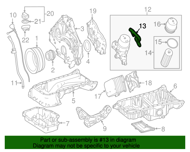 2781840280 Oil Filter Housing Gasket 20102020 MercedesBenz