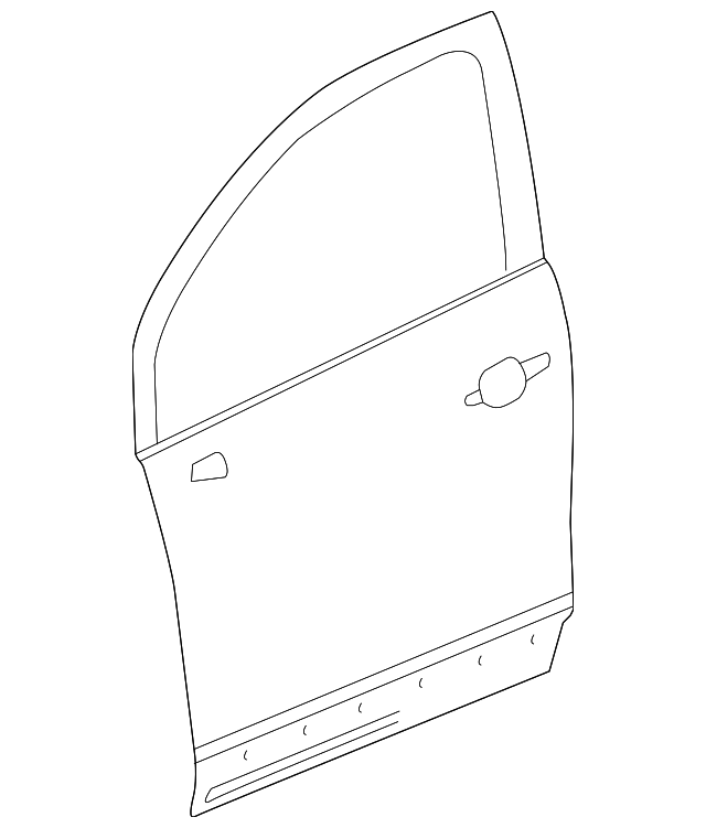 Passenger Side Front Door Outer Panel - GM (95090288)