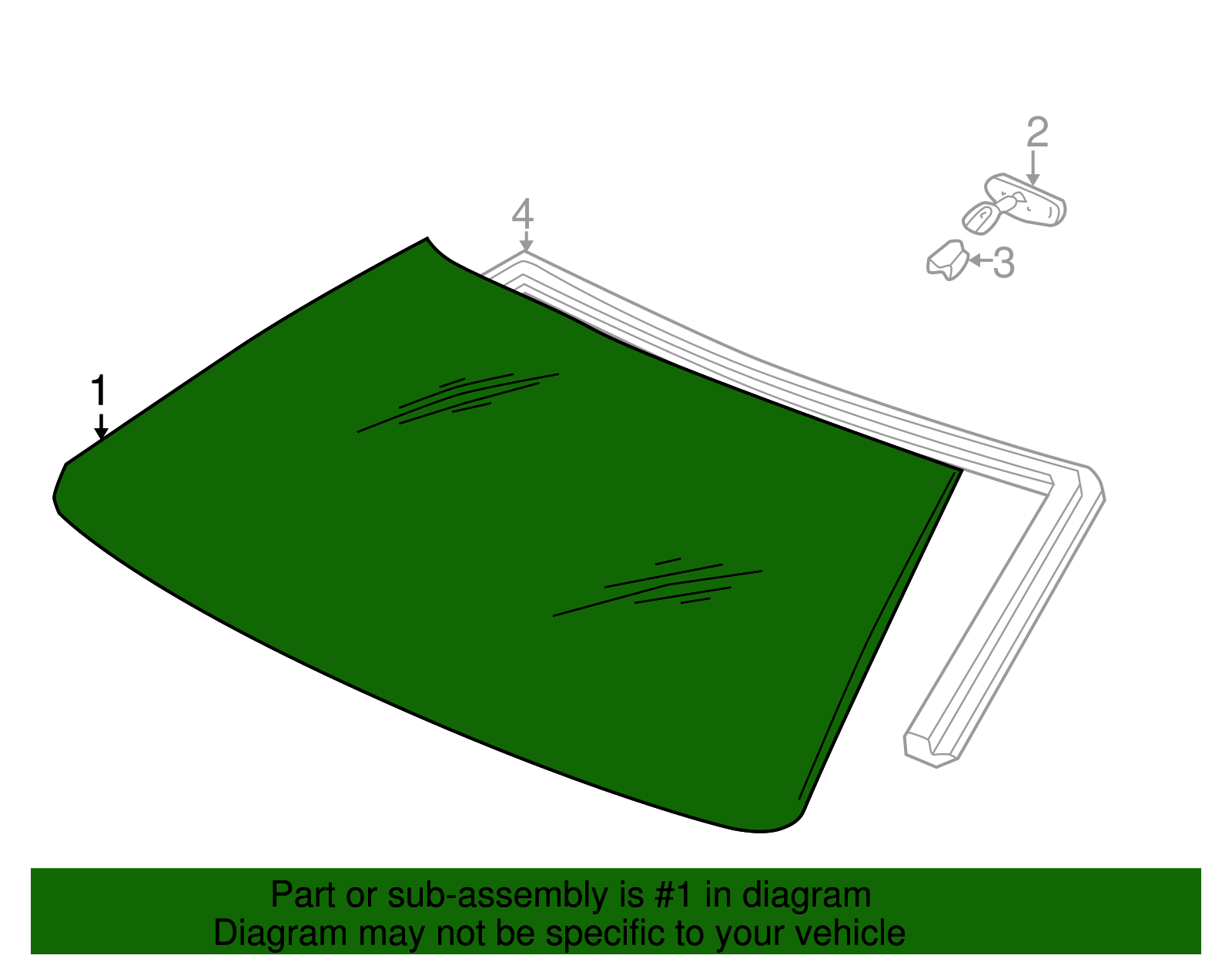 Windshield Assembly - GM (19301565)
