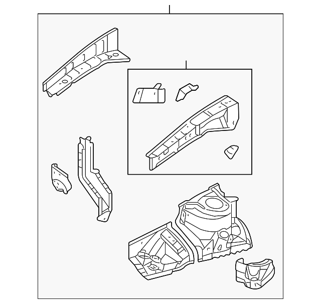 20072011 Toyota Camry Apron Assembly 5370233110 Toyota Parts Center