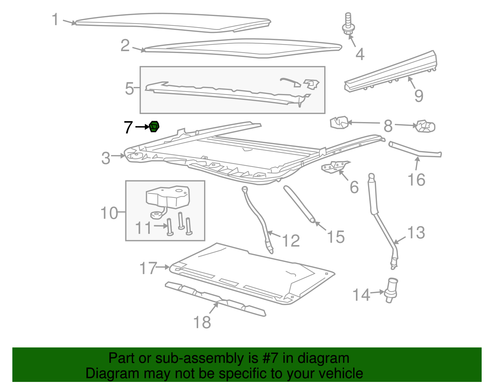 Sunroof Panel/Window Guide Bolt - GM (92199668)