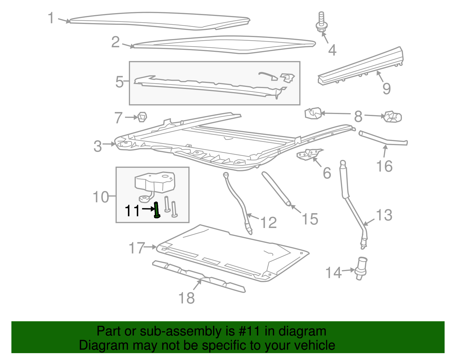 Sunroof Actuator Bolt - GM (92199666)