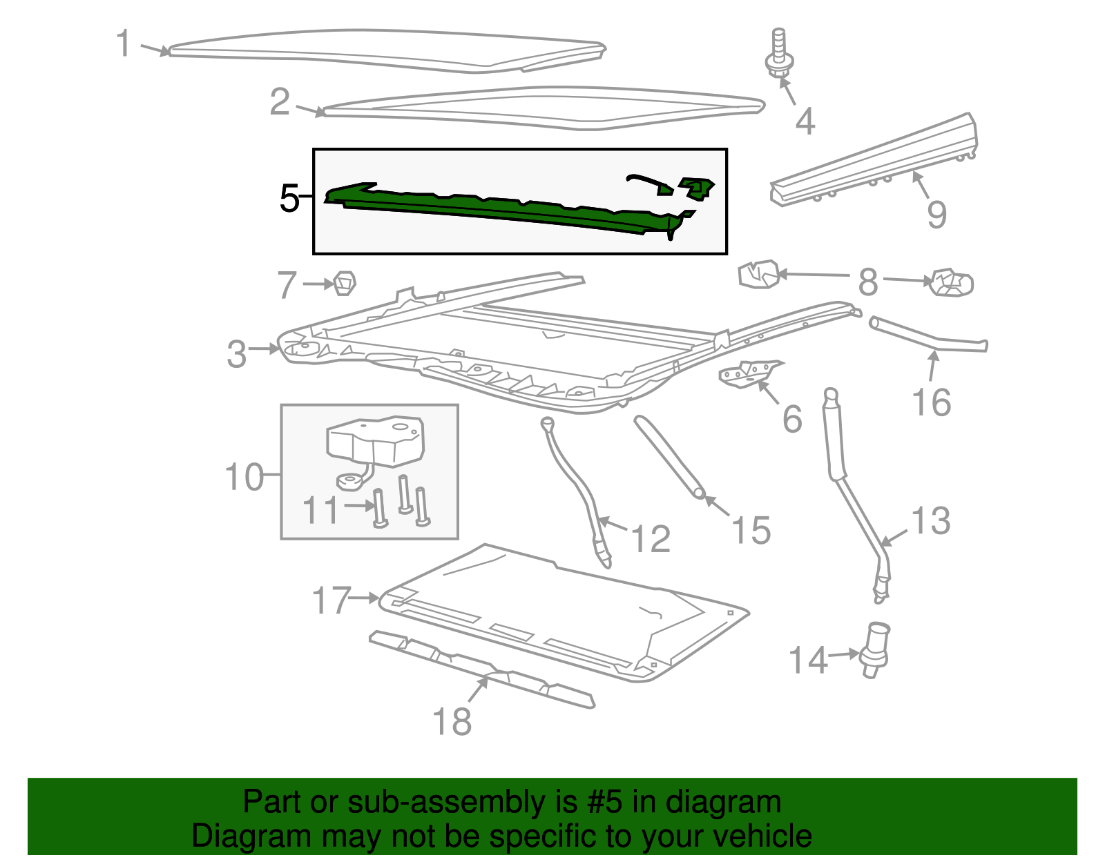 Sunroof Wind Deflector - GM (92239448)
